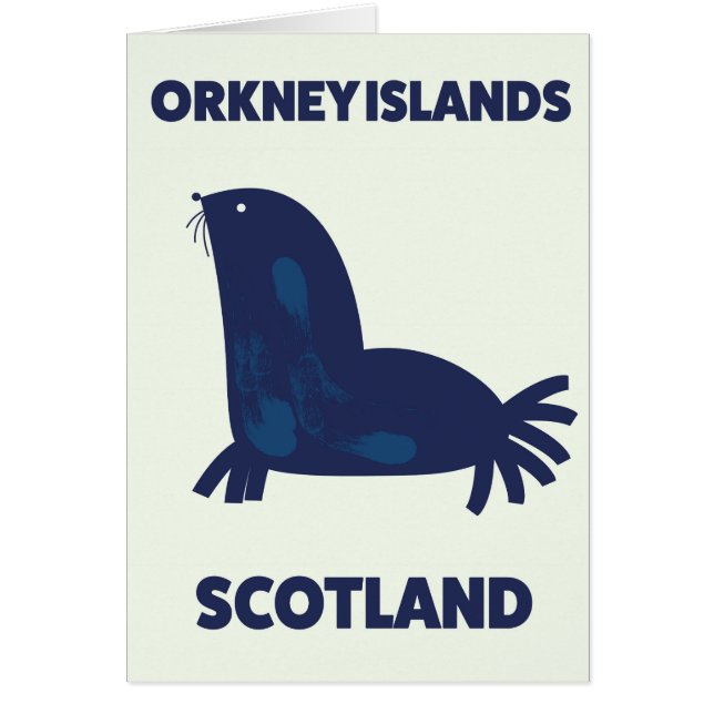 Orkneyöarna, Skottland Hälsningskort (Framsidan)