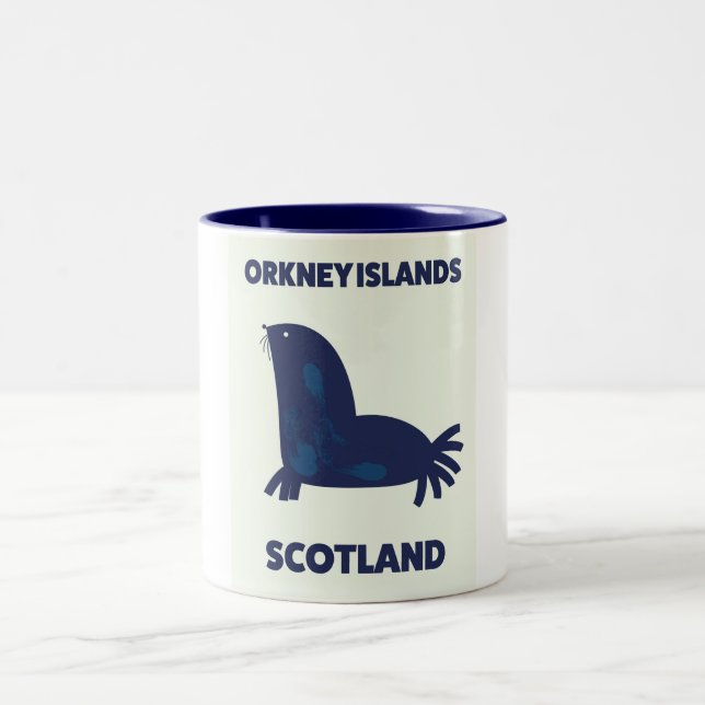 Orkneyöarna, Skottland Två-Tonad Mugg (Center)