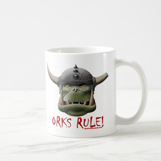 Orks härskar! kaffemugg (Höger)