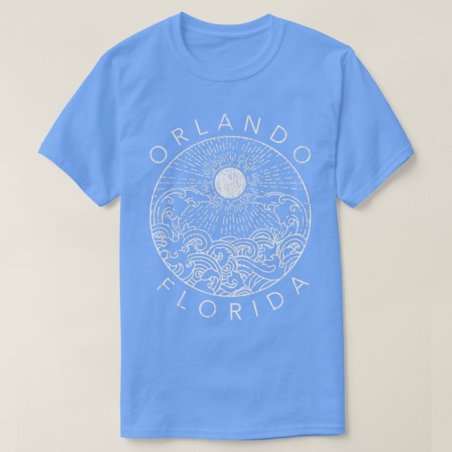 Orlando Beach Florida Vacation Ocean Retro Souveni T Shirt (Design framsida)