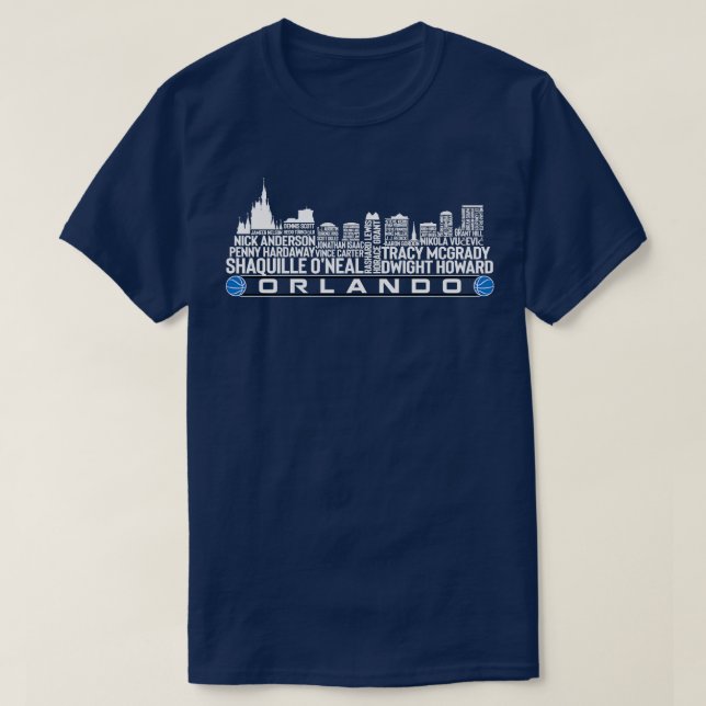 Orlando City Basketball Team, alla tidsperioder T Shirt (Design framsida)