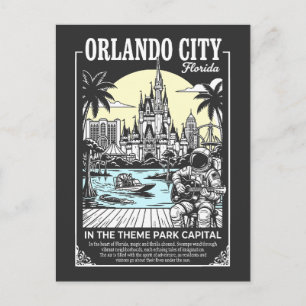 Orlando City Florida i temaparks-huvudstaden Vykort