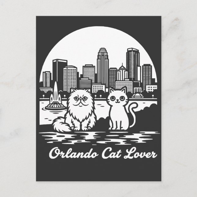Orlando City Florida Kattälskare Vykort (Framsida)