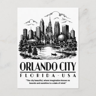 Orlando City Florida USA Vykort