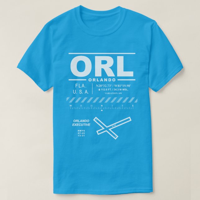Orlando Executive Airport ORL T-Shirt (Design framsida)