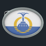 Orlando flagga Bälte Buckle<br><div class="desc">Bälte Buckle med en konstruktion med flagga Orlando i Florida. En blå och vit Flagga av Orlando och Tim Eggert. Källa: https://www.orlando.gov/Our-Government/News-and-Information/City-Official-Assets</div>