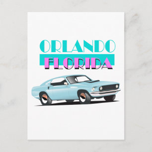 Orlando Florida 80s poster Vykort