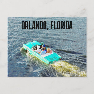 ORLANDO. FLORIDA AMPHICAR BOAT TAXI POSTCARDS VYKORT