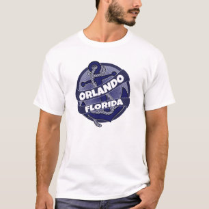 Orlando Florida anchor swirl tshirt Tröja