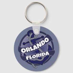 Orlando Florida ankarsnurrande nyckelkedja Nyckelring