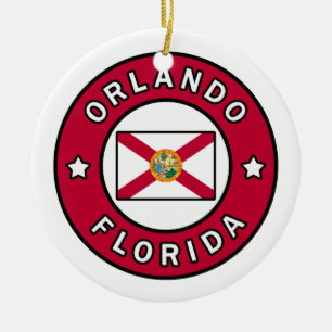 Orlando Florida Julgransprydnad Keramik