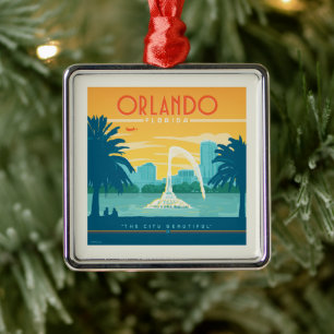 Orlando Florida Julgransprydnad Metall