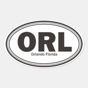 Orlando Florida Ovalt Klistermärke