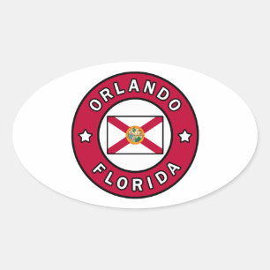 Orlando Florida Ovalt Klistermärke