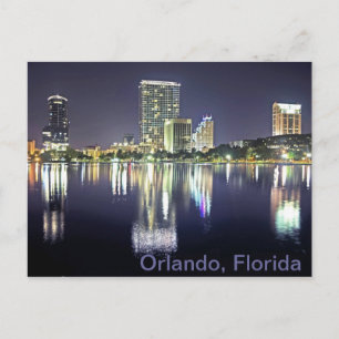 Orlando, Florida över Sjö Eola Vykort
