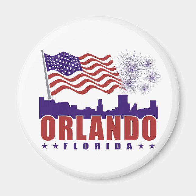 Orlando Florida Patriotic Magnet (Framsidan)