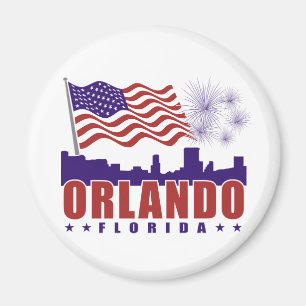 Orlando Florida patriotisk magnet