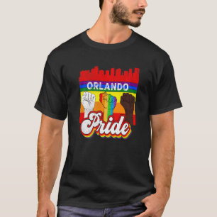 Orlando Florida Pridet Rainbow Gay pride Flagga Lg T Shirt