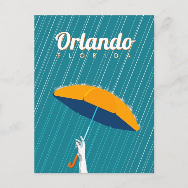 Orlando, Florida - Rain Helg Vykort (Framsida)
