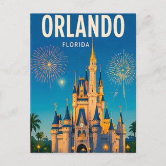 Orlando Florida Resa Stad Landskap Vykort