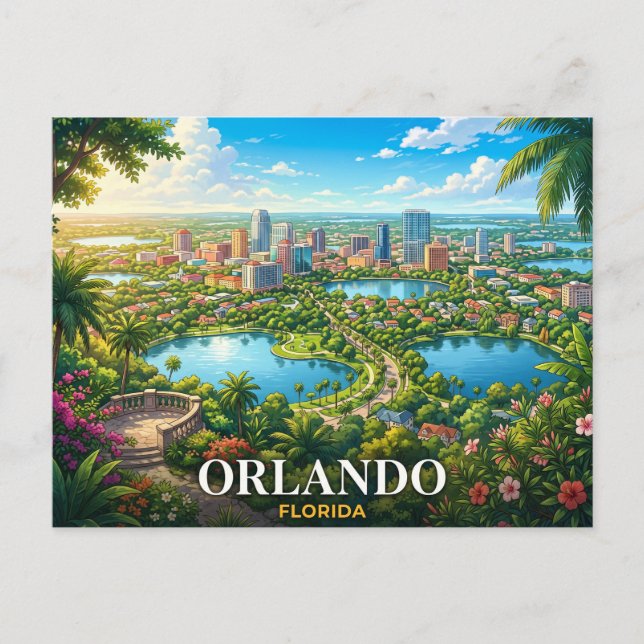 Orlando Florida Resa Vykort (Framsida)
