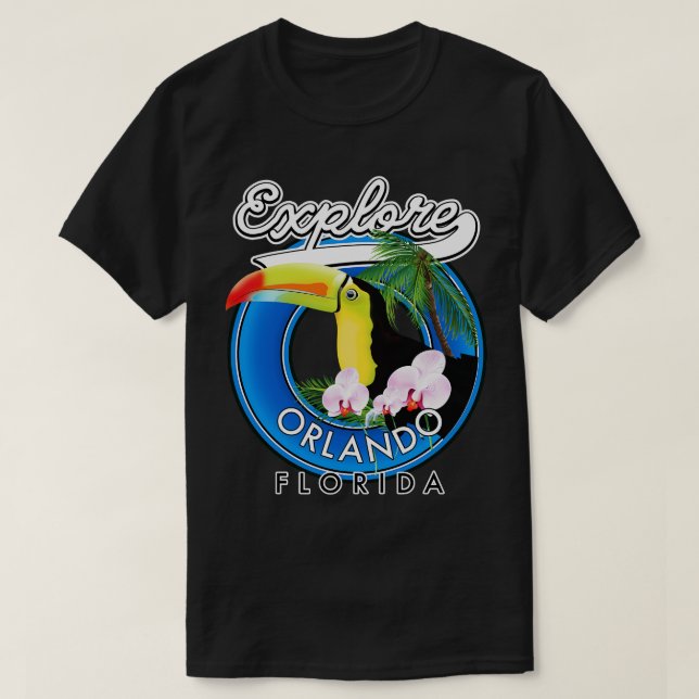 Orlando Florida-reseplåster T Shirt (Design framsida)