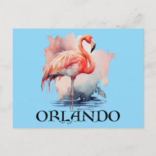Orlando Florida Rosa Flamingo Vykort