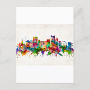 Orlando Florida Skyline Inbjudan Vykort