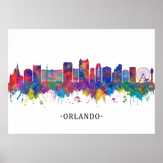 Orlando Florida Skyline Poster (Framsidan)