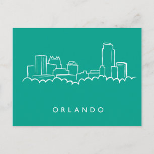 Orlando Florida Skyline Vykort