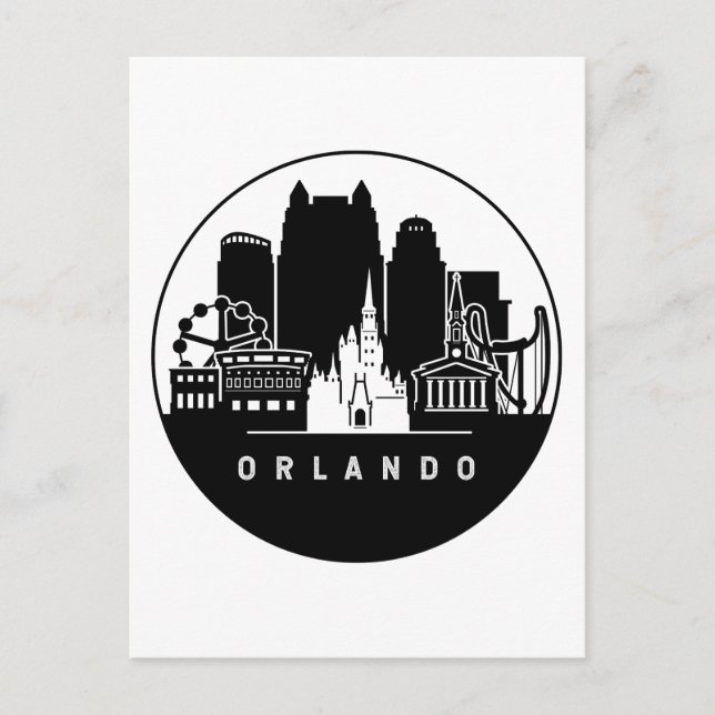 Orlando Florida Skyline Vykort (Framsida)
