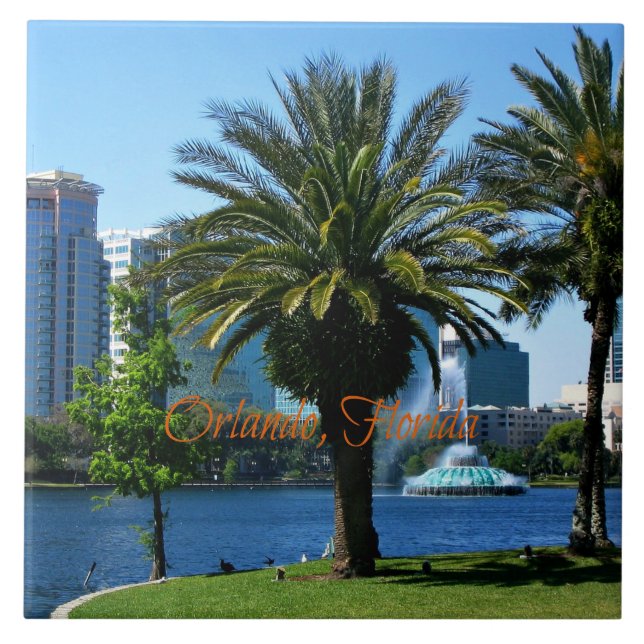 Orlando Florida stadsbild Kakelplatta (Framsidan)
