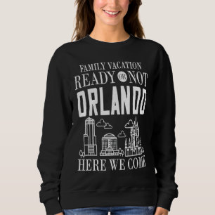 Orlando Florida Stadstripp Utsiktskarta Resa 1 T Shirt