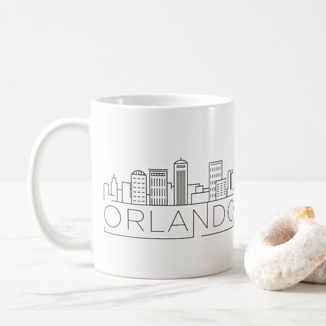 Orlando, Florida| Statistiskt styrd Skyline Kaffemugg (Med munk)