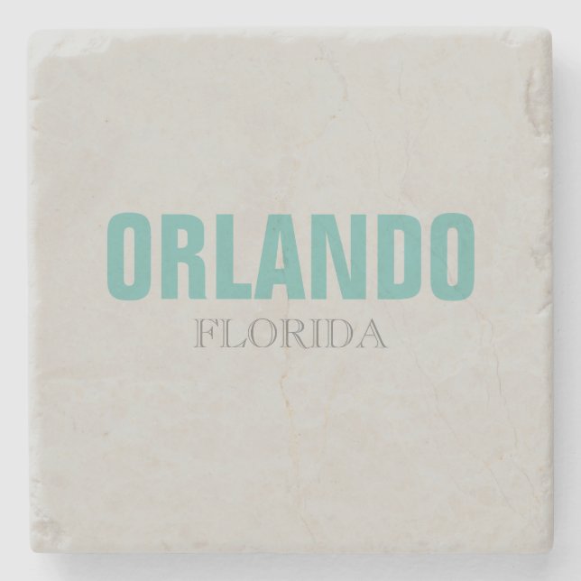 Orlando Florida Strand Style Stencoasters Stenunderlägg (Framsidan)