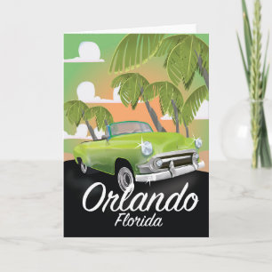 Orlando Florida vintage resemål Helgkort