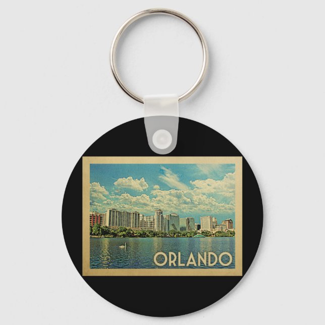 Orlando Florida Vintage resor Nyckelring (Framsida)