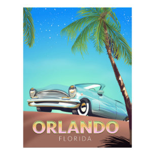 Orlando Florida vintage resor poster
