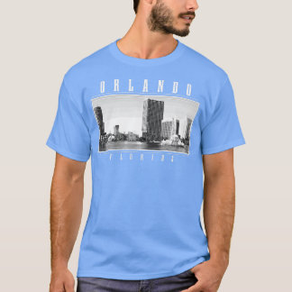 Orlando Florida Vintage Skyline Vintage Orlando T Shirt