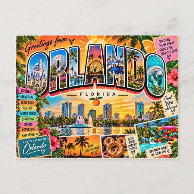 Orlando Florida vykort (Framsida)