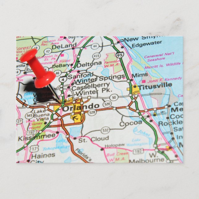 Orlando, Florida Vykort (Framsida)