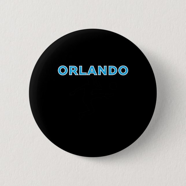 Orlando Fotboll Fan Support Stadium Visa Din Stolt Knapp (Framsida)