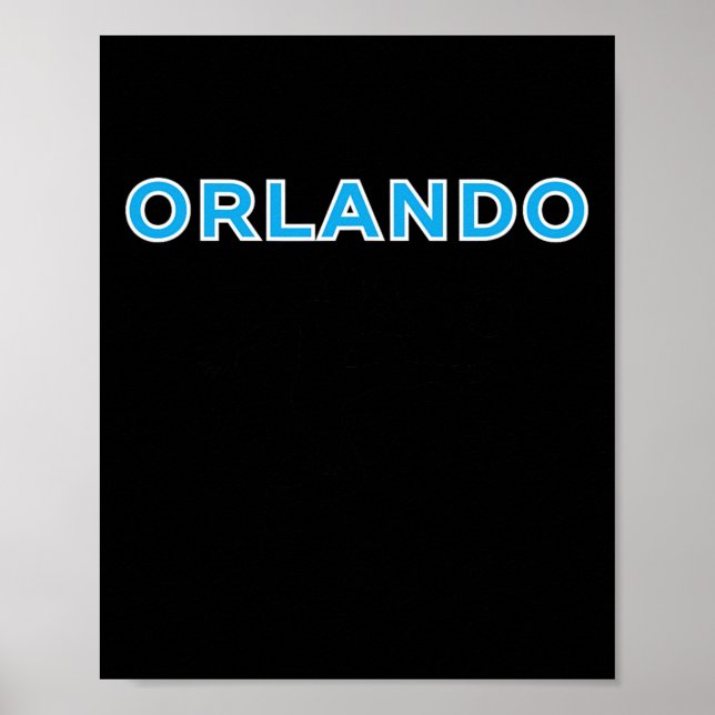 Orlando Fotbollsfan Support Stadium Visa Din Stolt Poster (Framsidan)