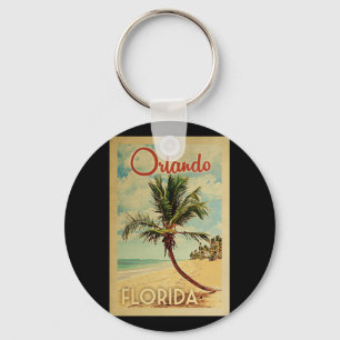 Orlando Handflatan Träd Vintage resor Nyckelring