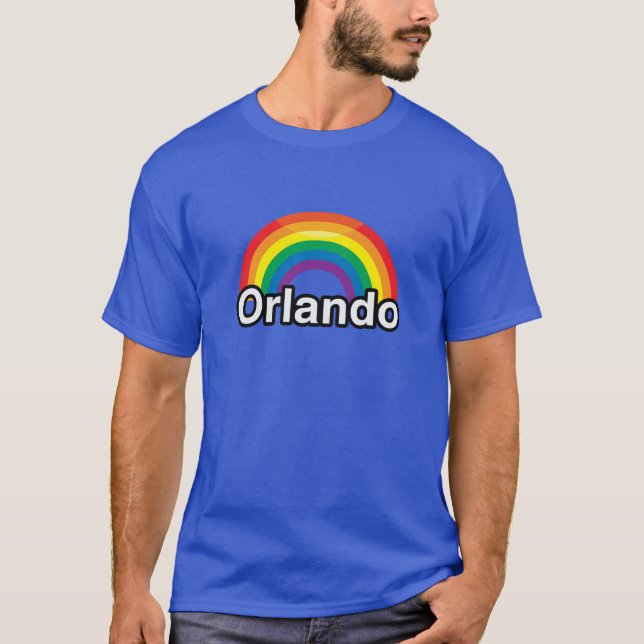 ORLANDO LGBT PRIDEREGNBÅGE - .PNG T-SHIRT (Framsida)