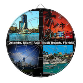 Orlando, Miami, South Beach Collage Darttavla
