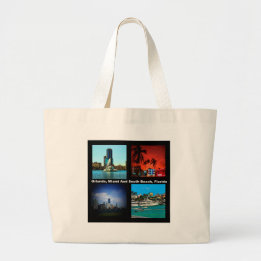 Orlando, Miami, South Beach Collage Jumbo Tygkasse