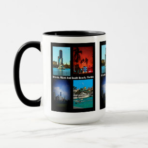 Orlando, Miami, South Beach Collage Mugg
