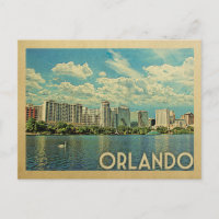 Orlando Postcard Florida Vintage resor