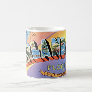 Orlando Retro Hälsning vykort Mugg